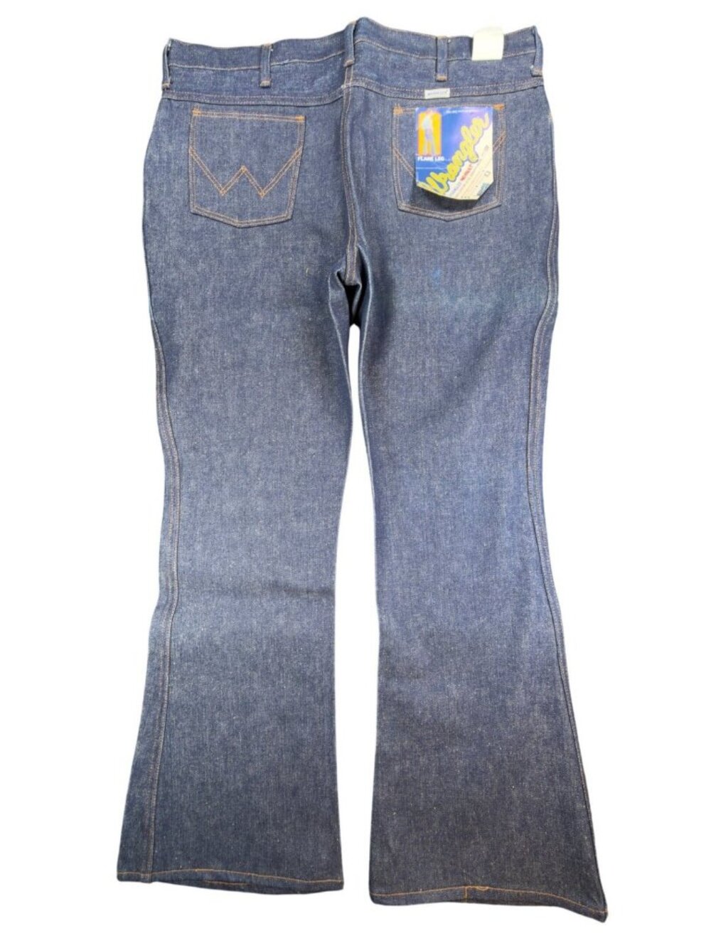 Wrangler Vintage 70s‎ Jeans Mens 40x32 Flare Bell Bottom Blue Denim NWT